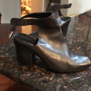 Ladies open back booties